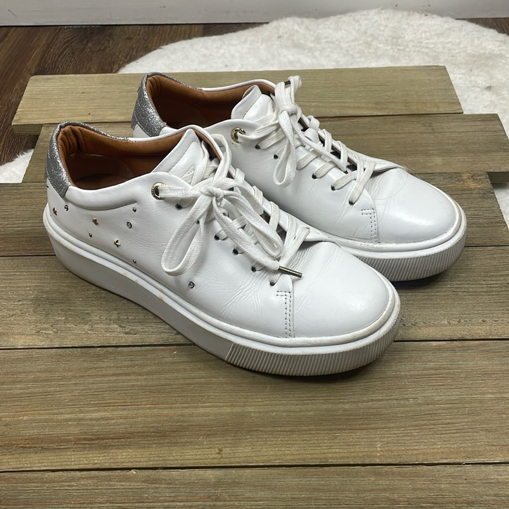 Ted Baker London Starriy Star Stud Platform Sneaker White